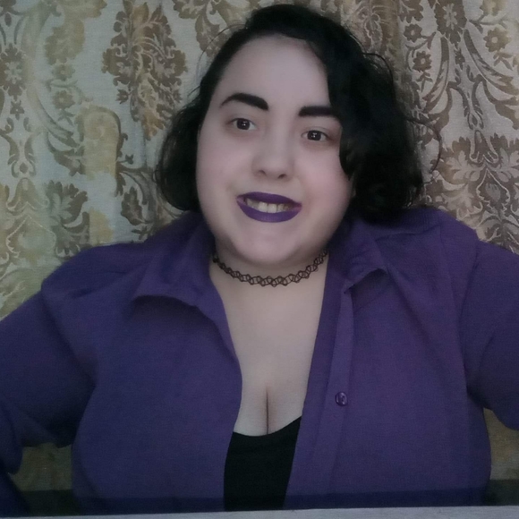 πPurple top size large / casual - Picture 6 of 7